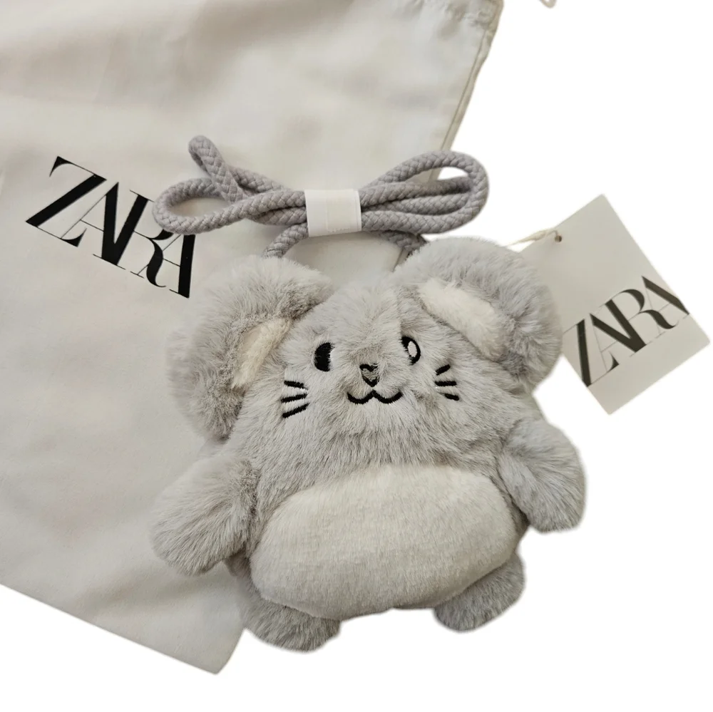 Zara Plush Mouse Crossbody Bag